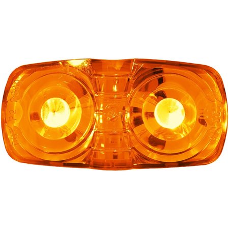 PETERSON MANUFACTURING LED Rectangular 4 Length x 2 Width x 109 Height Amber Lens Surface Mount 38A-MV